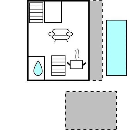 Lovely Home In Baska With Sauna Сasa de vacaciones
